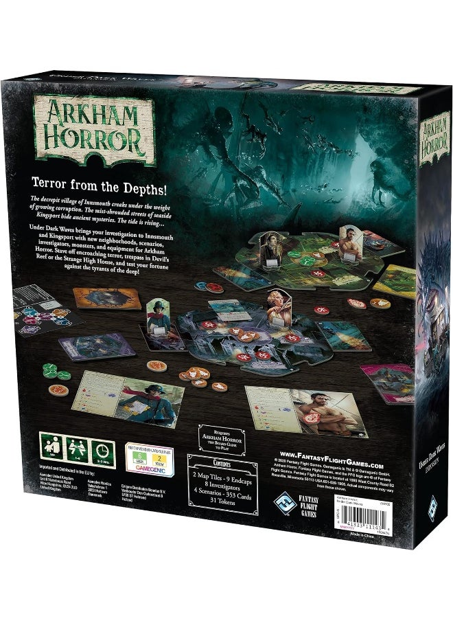 Fantasy Flight Games - Arkham Horror 3rd Edition Under Dark Waves Board Game Expansion - Image 1