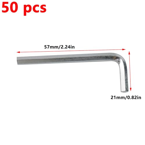 Antrader 4mm Allen Wrench LShaped Hex Key Set Pack of 50 - Image 3