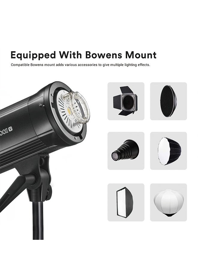Godox Godox SK400II-V SK400IIV 400W Studio Strobe Flash - with Standard Reflector, Bowens Mount LED Modeling Lamp for Studio,Commerce Phototgraphy(SK400II Upgraded Version)  - Image 5