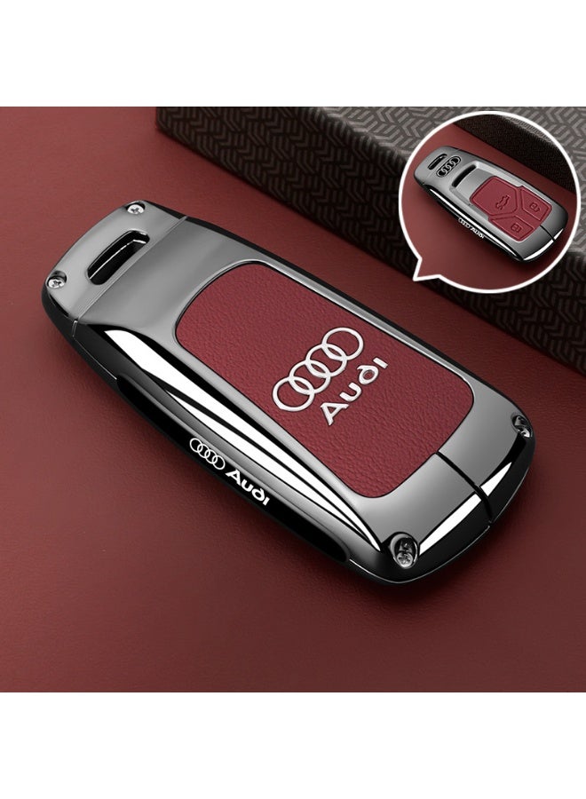 Audi 2025 Audi Q5L special key set luxury 2024 A4L premium car key all inclusive protective case for men and women General Motors keychain - Image 1