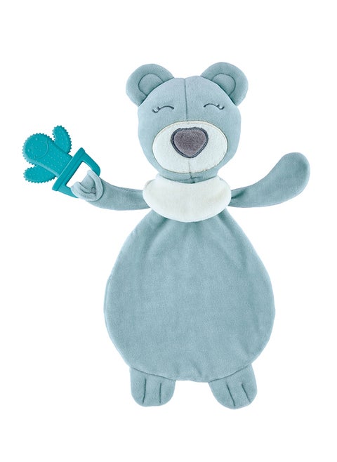 Teddy Bear Teether Sleeping Buddy  for Babies & Toddlers - Calming Plush Toy - Develop Hand-Eye Coordination & Fine Motor Skills