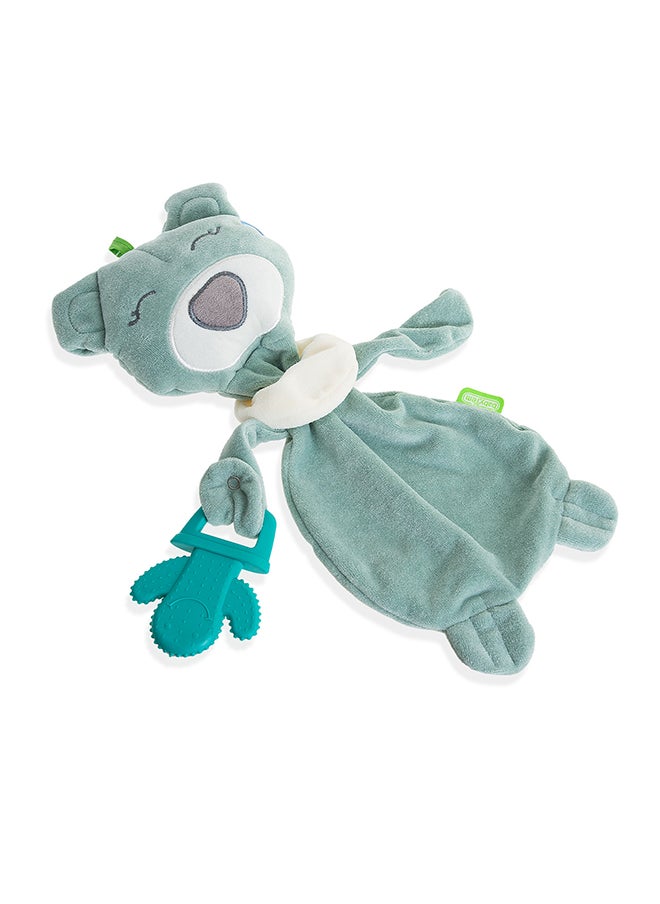 BabyJem - Teddy Bear Teether Sleeping Buddy  for Babies & Toddlers - Calming Plush Toy - Develop Hand-Eye Coordination & Fine Motor Skills - Image 1