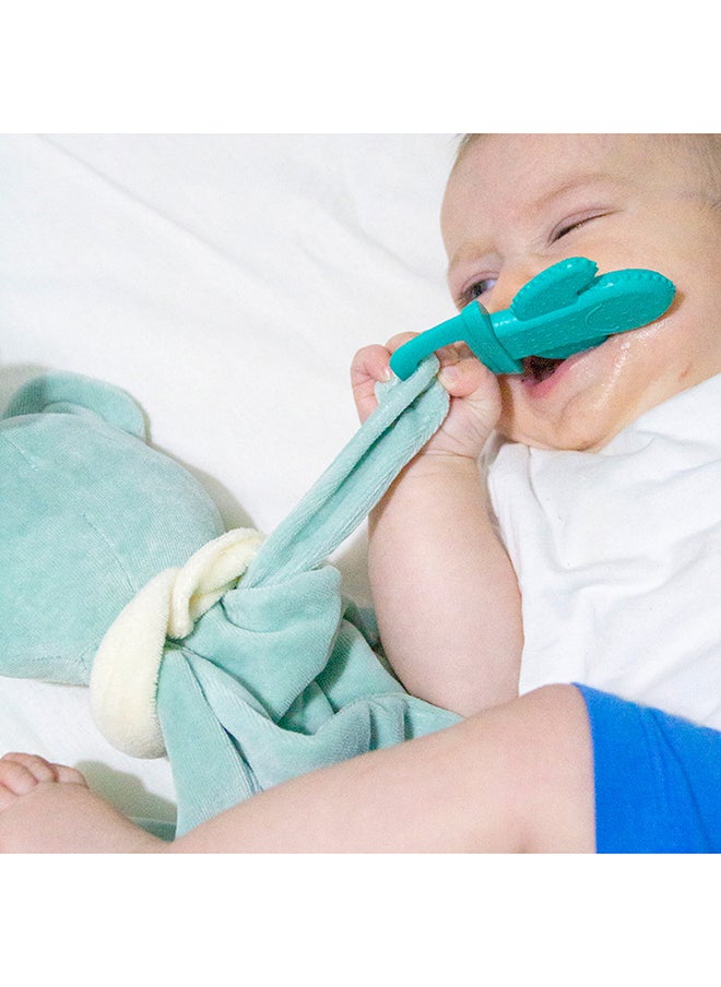 BabyJem - Teddy Bear Teether Sleeping Buddy  for Babies & Toddlers - Calming Plush Toy - Develop Hand-Eye Coordination & Fine Motor Skills - Image 1