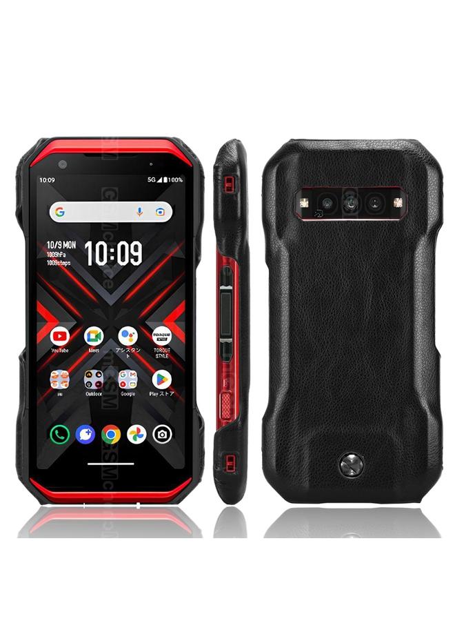 اس-توب جراب خلفي لهاتف Kyocera Torque G06 KYG03 بنسيج الليتشي - Image 1