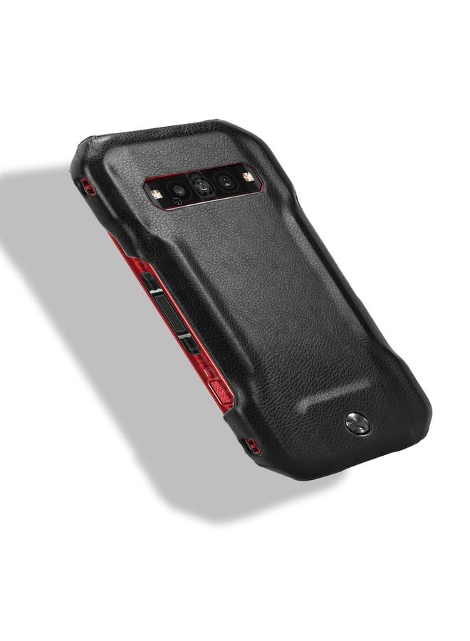 اس-توب جراب خلفي لهاتف Kyocera Torque G06 KYG03 بنسيج الليتشي - Image 4