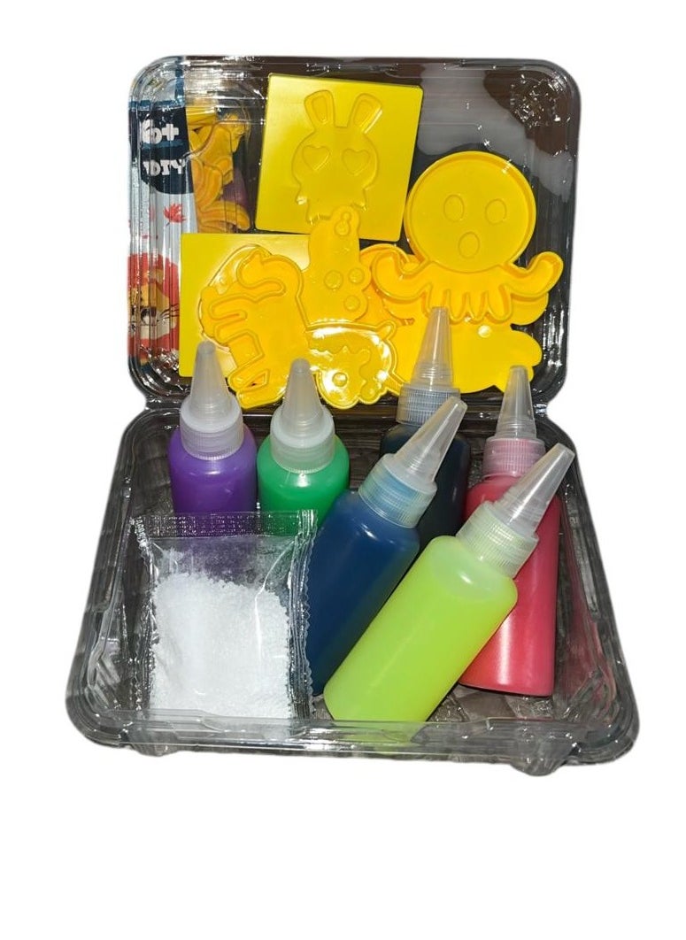 Generic - Magical waterscape The new water gel game, Tiara, for children and adults. Create distinctive shapes with the gel and put it in the water to become gelatinous to play with again. - Image 1