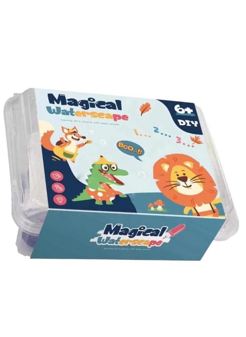 Generic - Magical waterscape The new water gel game, Tiara, for children and adults. Create distinctive shapes with the gel and put it in the water to become gelatinous to play with again. - Image 1