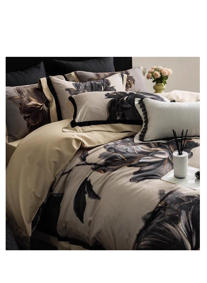 Bed Sheet Style — French High-End 100 Thread Pure Cotton  Bedding Four Piece Set  - Image 3