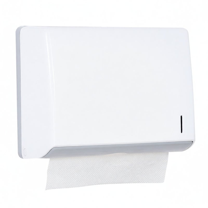 Wall Mounted Paper Towel Dispenser: Large Capacity Visible Window - Space-saving Tissue Holder for Home Office Bathroom Commercial Use - Image 1