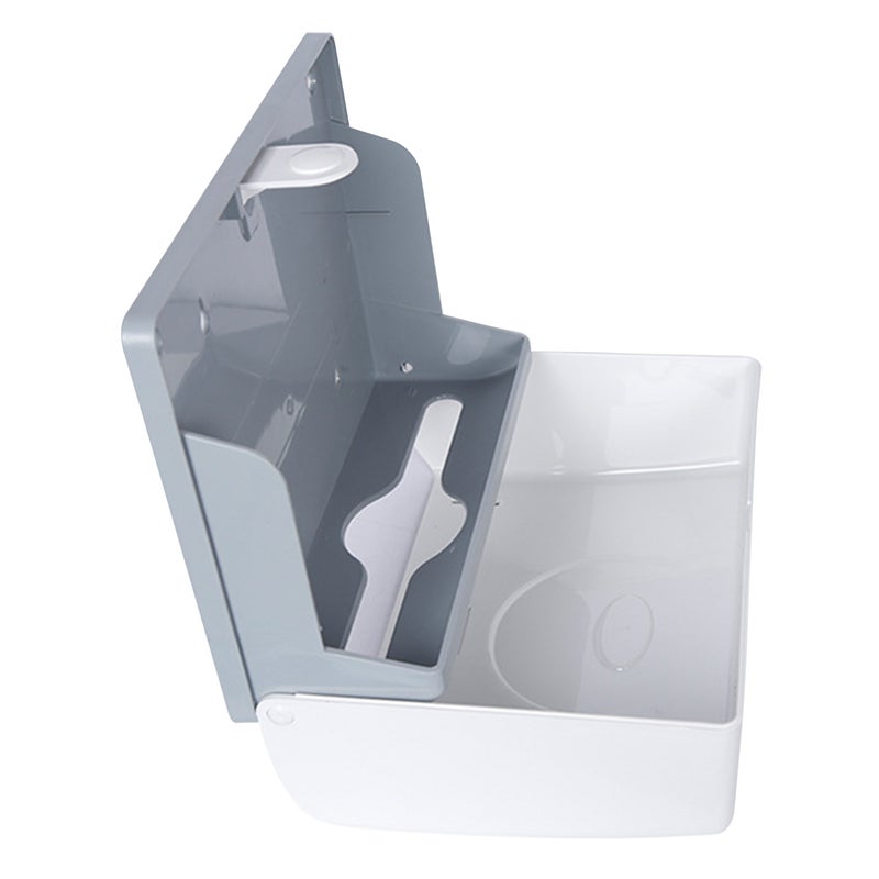 Wall Mounted Paper Towel Dispenser: Large Capacity Visible Window - Space-saving Tissue Holder for Home Office Bathroom Commercial Use - Image 5