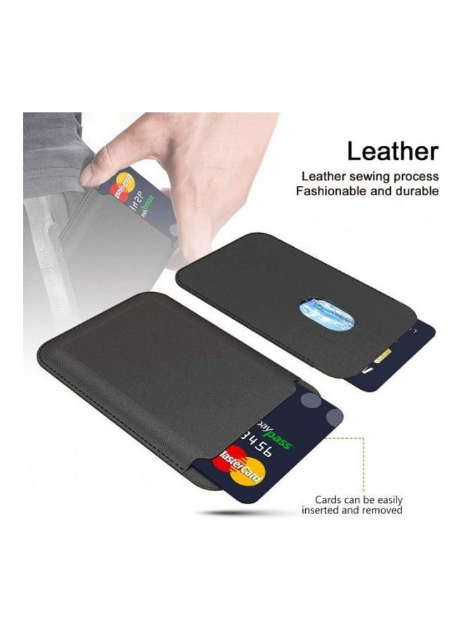 حامل بطاقة مغناطيسي لهاتف Apple iPhone 12/12 Mini / 12 Pro / 12 Pro Max أسود - Image 3