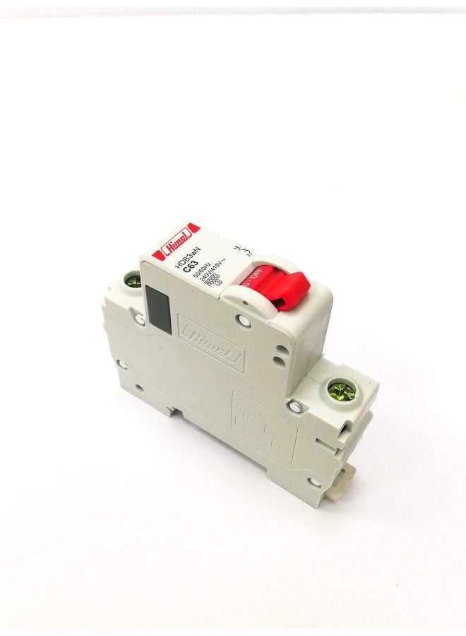 Himel Miniature Circuit Breaker - MCB 63A 1Pole 6kA - HDM3WN1C63 Himel - Image 1