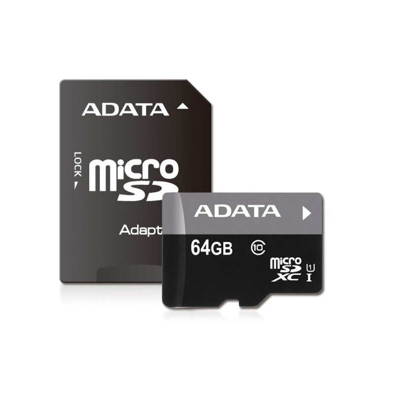 ADATA Premier 64GB microSDHC/SDXC UHS-I U1 Class 10 Memory Card with Adapter (AUSDX64GUICL10-RA1) - Image 5
