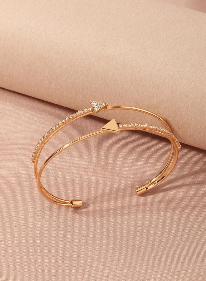 تايك تو سوار يد عريض مزين بتصميم مثلث