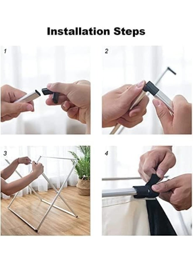 سلة غسيل بثلاثة أقسام للفرز - سلة غسيل قابلة للطي ومقاومة للماء مصنوعة من قماش أكسفورد مع إطار من الألومنيوم لفصل الملابس حسب اللون - حل تخزين غسيل بسعة كبيرة للمنزل والسكن الجامعي والشقة - Image 3