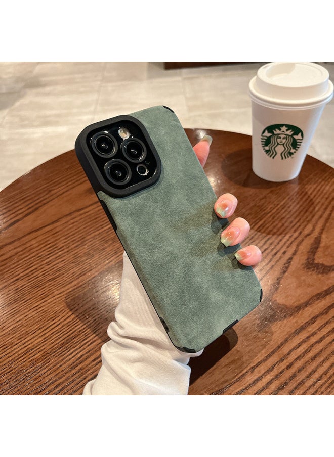 Generic - Pupil Eye Lambskin For Ip16pm Mobile Phone Case Simple Velvet For Iphone 15 All-inclusive Lens XS Suede Soft Case-Color:Light Gray [bare Shell-no Packaging]-Applicable Models:For Apple Xr - Image 1