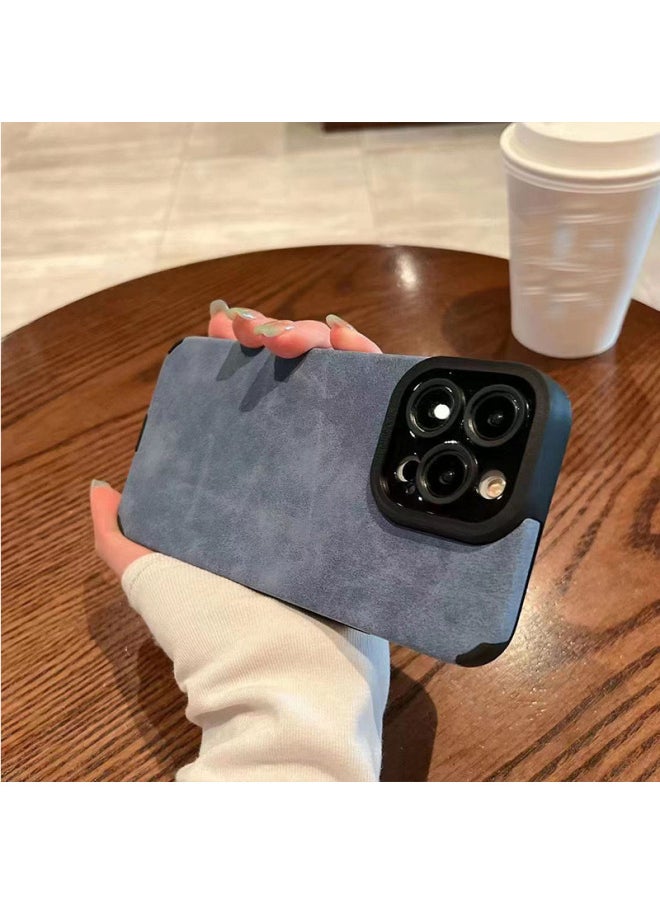 Generic - Pupil Eye Lambskin For Ip16pm Mobile Phone Case Simple Velvet For Iphone 15 All-inclusive Lens XS Suede Soft Case-Color:Light Gray [bare Shell-no Packaging]-Applicable Models:For Apple Xr - Image 1