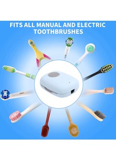 Y&D Toothbrush Sanitizer with UV Light Rechargeable Mini UVC Sterilizer Case Fan and USB for Travel or Home Long Battery Life Fits All Types&Sizes Toothbrushes  - Image 3