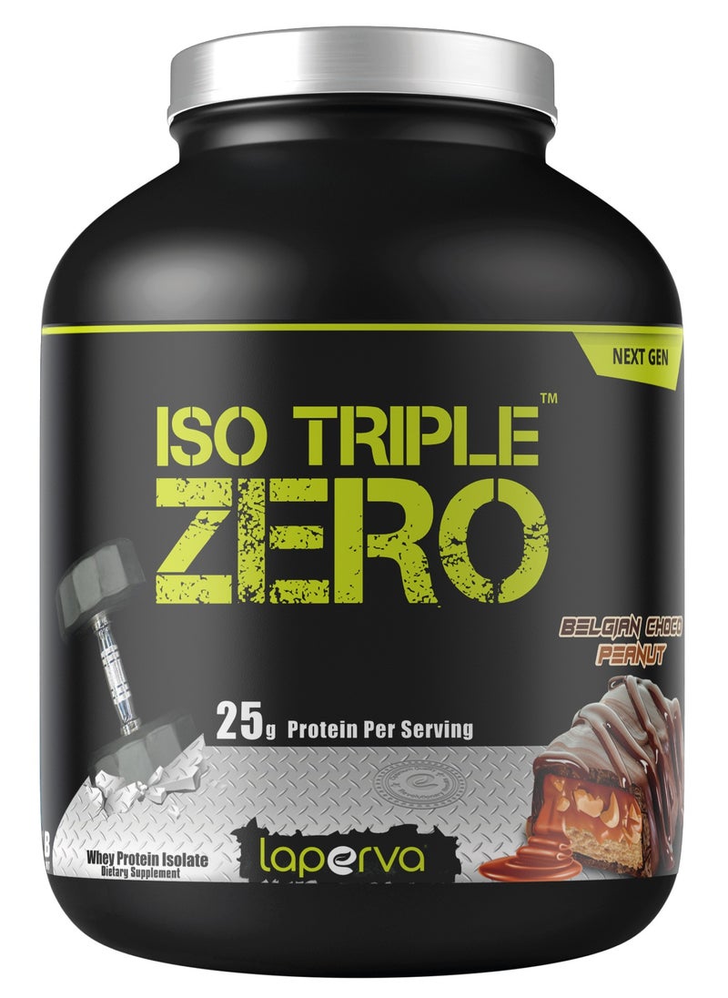 Laperva Iso Triple Zero Next Generation Whey Protein,Belgian Choco Peanut , 5 LB 