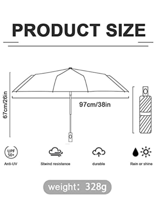 SUNCARE - UV Umbrella for Sun Protection – Automatic Open Close Windproof Folding Travel Umbrella for Rain and Sun, All-Weather Protection Unisex Umbrella for Adult & Kids - Image 1