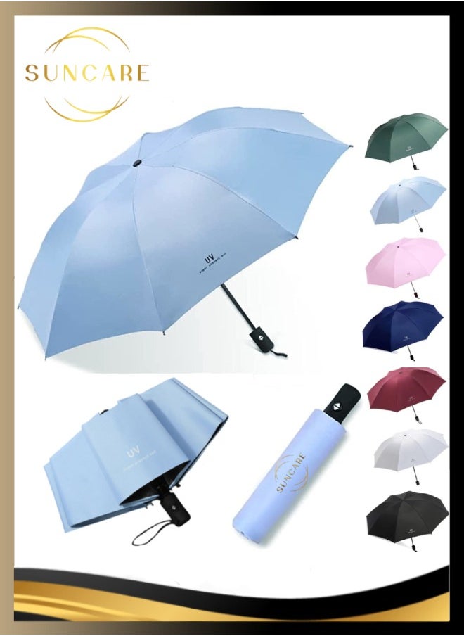 SUNCARE - UV Umbrella for Sun Protection – Automatic Open Close Windproof Folding Travel Umbrella for Rain and Sun, All-Weather Protection Unisex Umbrella for Adult & Kids - Image 1