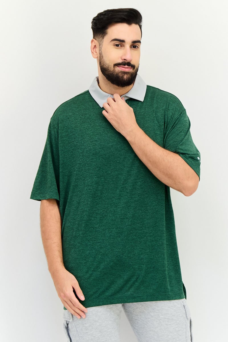 Columbia قميص بولو جولف قصير الأكمام للرجال، أخضر - Image 1
