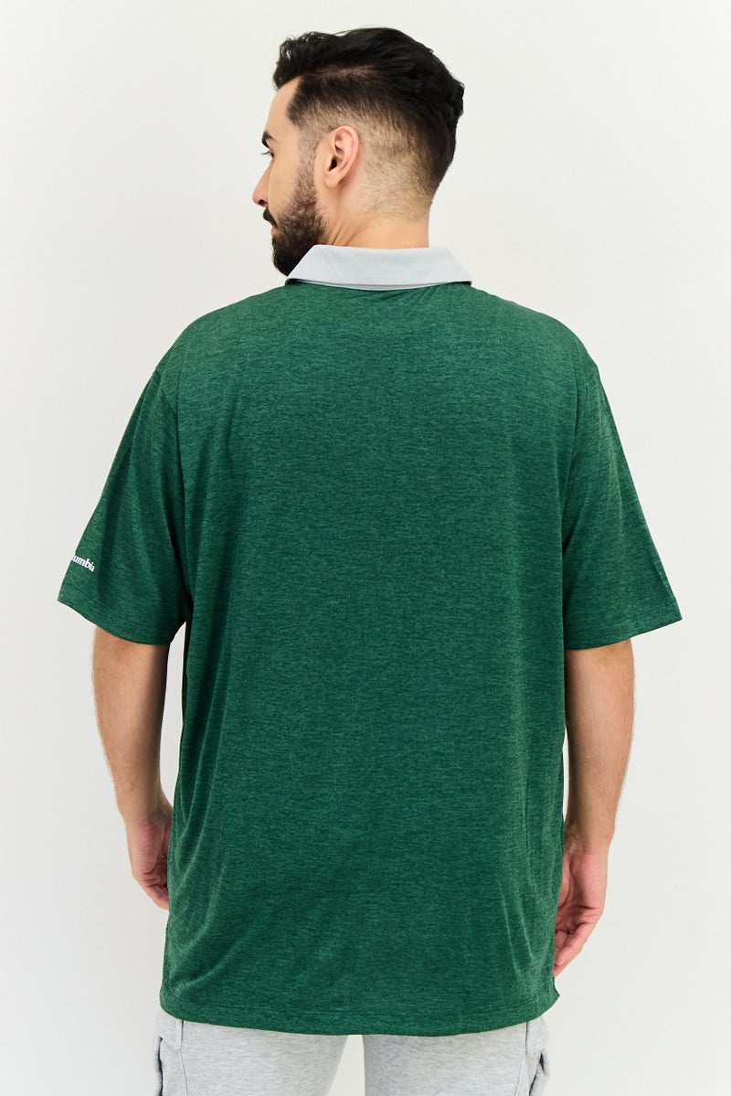 Columbia قميص بولو جولف قصير الأكمام للرجال، أخضر - Image 3