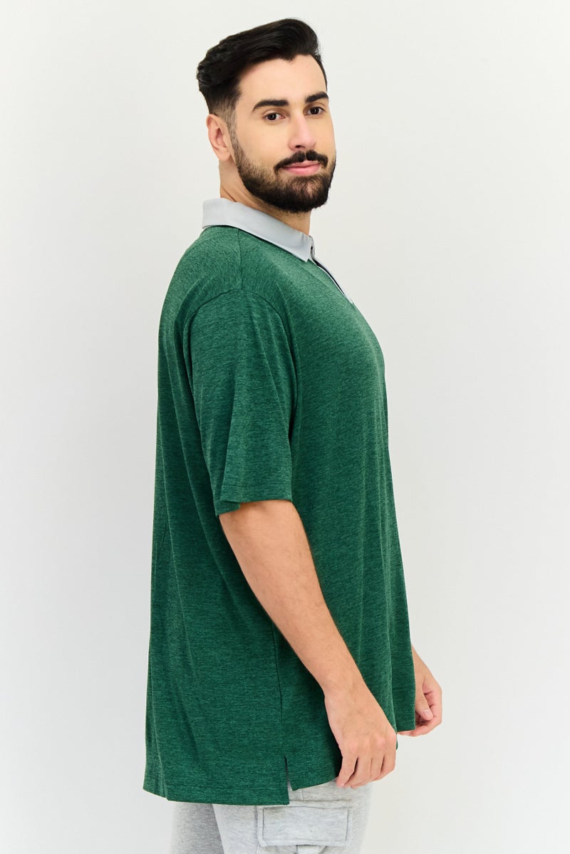 Columbia قميص بولو جولف قصير الأكمام للرجال، أخضر - Image 2