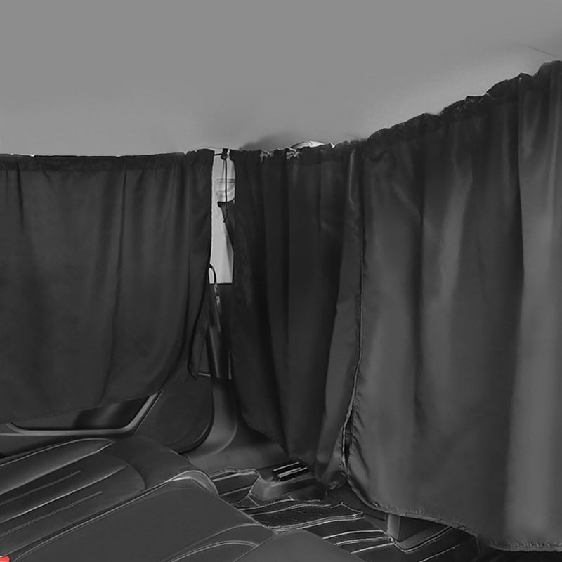 DUSCOKE Car Window Shades, UV Protection Privacy Sunshade Covers, Removable Divider Curtains & Side Window Shades, Universal Car Interior Accessories for Sleeping Traveling Camping (3PCS) - Image 1
