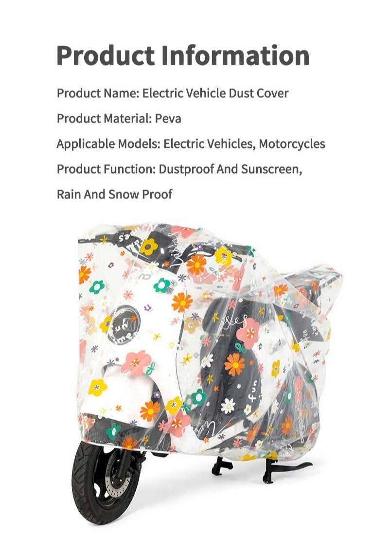 Sharpdo - Peva Motorcycle Dust Cover 120*220cm L-Size Tyhl - Image 1