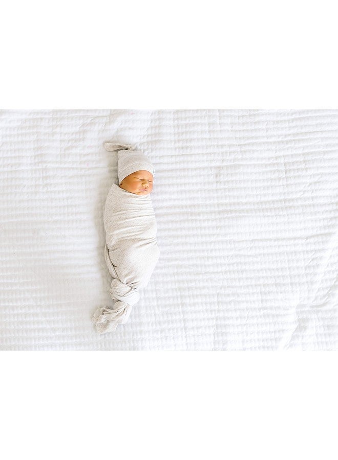 Copper Pearl Baby Swaddle Blanket - Premium Knit Baby Blanket, Large Soft Stretchy Receiving Blankets for Baby Boy and Girl, Swaddles for Newborn, Infant, and Toddler (Oat) - Image 5