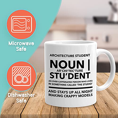 Bubble Hugs Architect Coffee Mug 11 oz, Architecture Student Interior Design House Building - Image 2