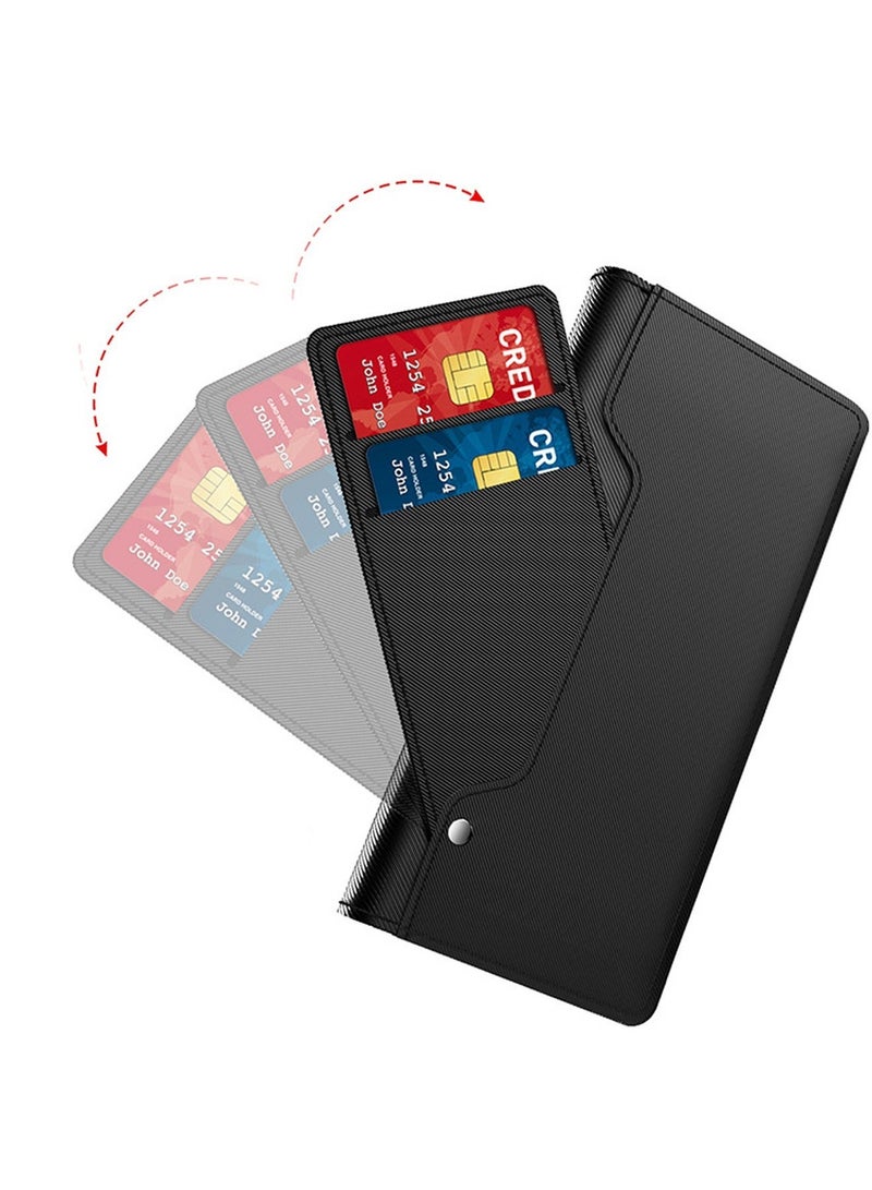 Honor 90 5G Case Cover with Card Wallet Slots Bracket Holder TPU + PU Leather Flip Case Back Cover Equipped with a Small Mirror,Waterproof Anti Drop Anti Oil Phone Case for Honor 90 5G - Image 2