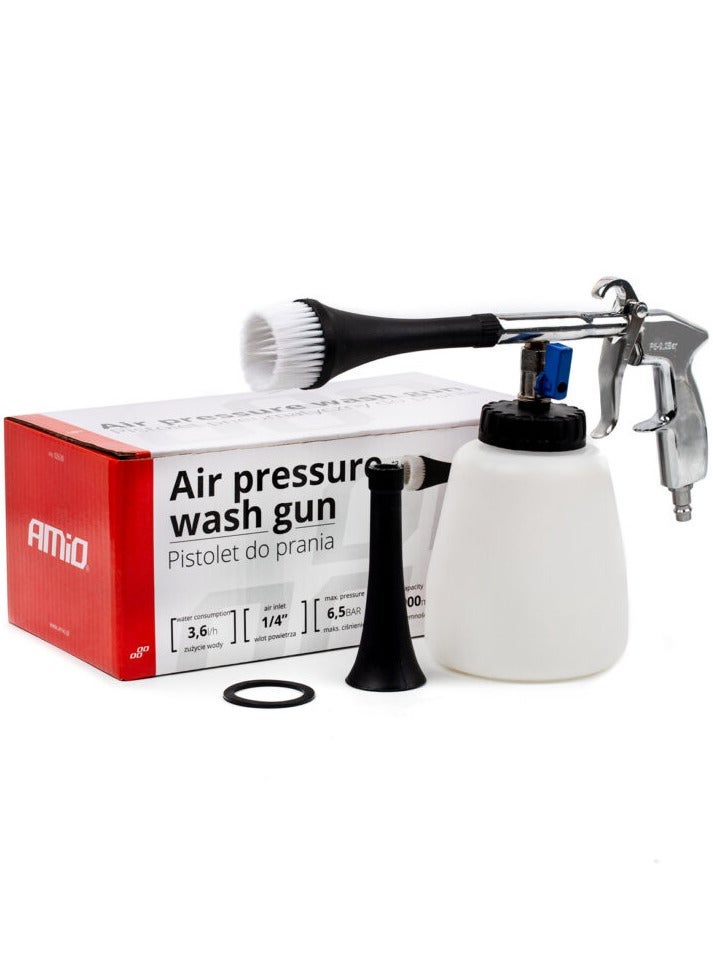 AMIO Pneumatic Cleaning Gun with Bottle for Car Interior and Upholstery Cleaning – PT-12 - Image 1