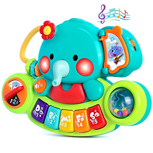WITALENT Baby Piano Toy 6 to 12 Months Light Up Music Baby Toys for 6 9 12 18 Months Early Learning Educational Piano Keyboard Infant Babies Girl Toy 1 Year Old Boy Girls Gift - Image 1