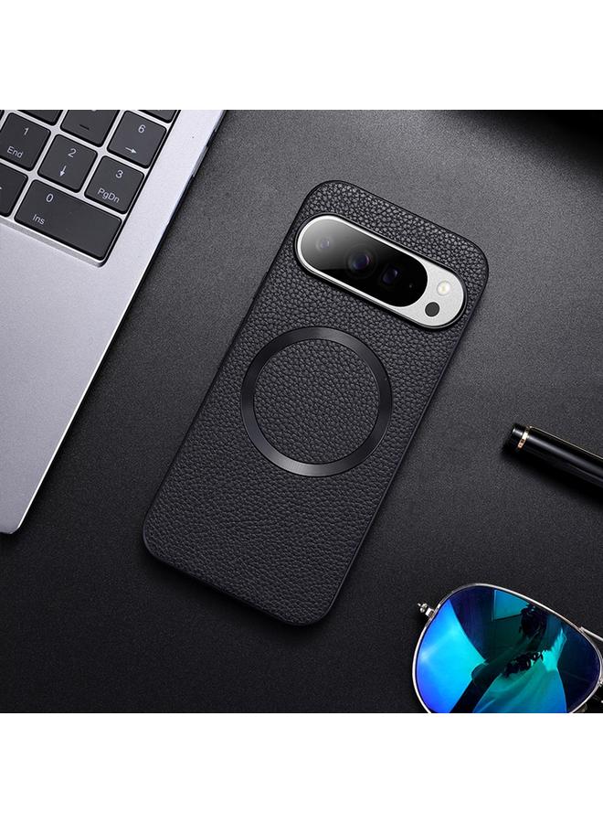The Bros Phone Case For Google Pixel 9 CD Magsafe Magnetic Litchi Texture Phone Phone Case - Image 1