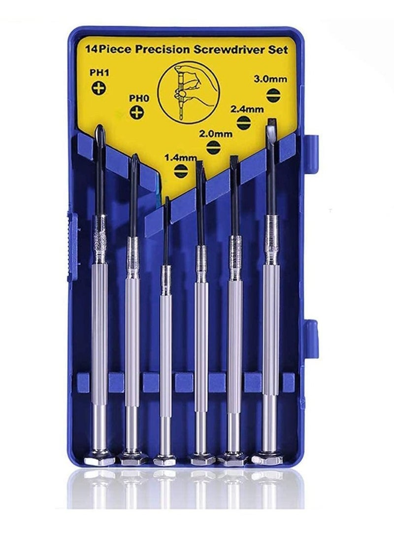 Y&D - Screwdriver Set Precision Magnetic DIY Sets Mini Ideal for Eyeglass Watch Electronic Devices Game Controllers(6 PCS) - Image 1