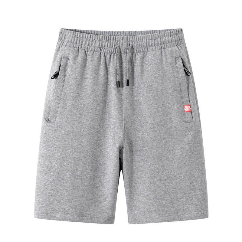 Mens Casual Shorts Summer Thin Drawstring Loose Light gray  - Image 1
