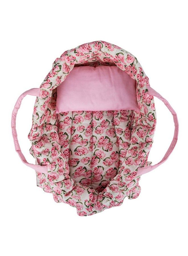 Soft Doll Carry Cot Set For 16 Inch Doll, Sweet Dreams Bassinet Doll Accessory With A Pillow, Fits For American Girl Dolls - Image 1