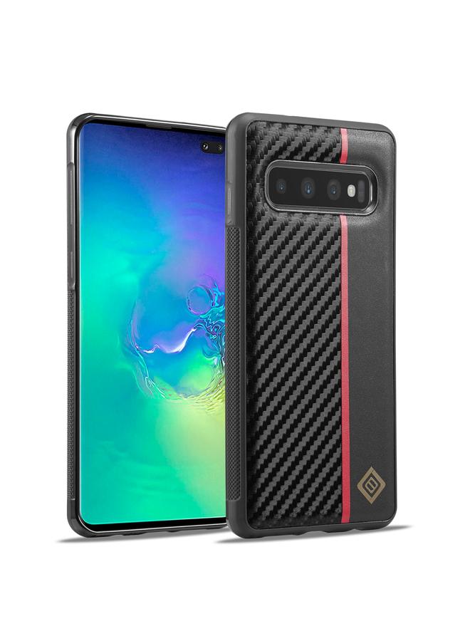 The Bros Case For Samsung Galaxy S10+ 3 in 1 Carbon Fiber Texture Shockproof Phone Case