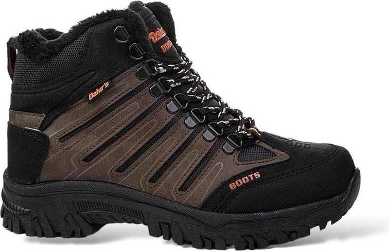 Liger Unisex Furry Outdoor Boots Brown - Image 1