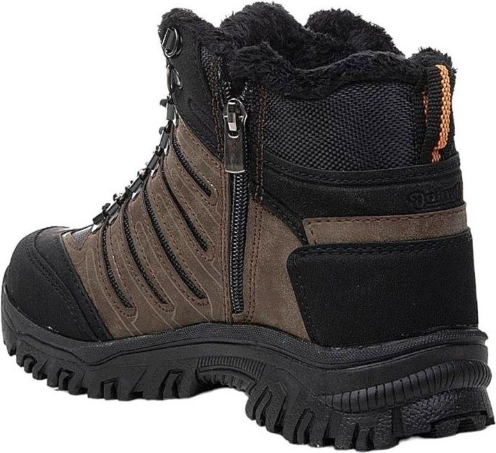 Liger Unisex Furry Outdoor Boots Brown - Image 3