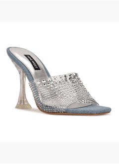 NINE WEST Nine West Women's Sandal wnZIPTIP3-A, AQUA, 5.5  - Image 1