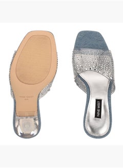 NINE WEST Nine West Women's Sandal wnZIPTIP3-A, AQUA, 5.5  - Image 4