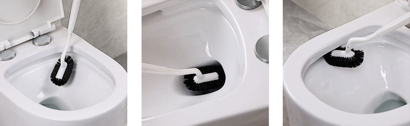 🚽 فرشاة مرحاض مع حاملة منع التناثر وضمان النظافة - Image 5