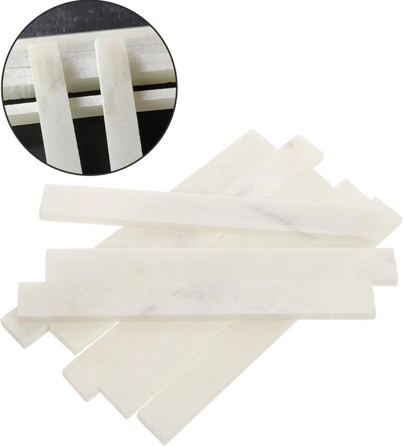 ARTIBETTER 18pcs Flat White Soapstone Pencils Soapstone Refills Professional Welding Chalk for Welders Marking Tools White 11.00X1.20X0.42CM - Image 5