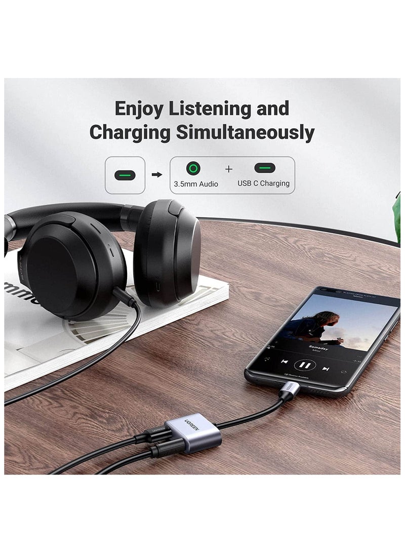 يو جرين محول صوت يوجرين يو اس بي-سي الي 3.5 ملم رمادي - Image 2