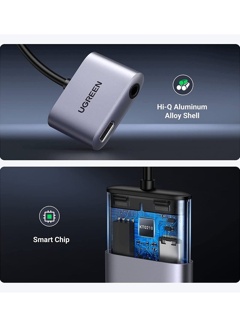 يو جرين محول صوت يوجرين يو اس بي-سي الي 3.5 ملم رمادي - Image 4