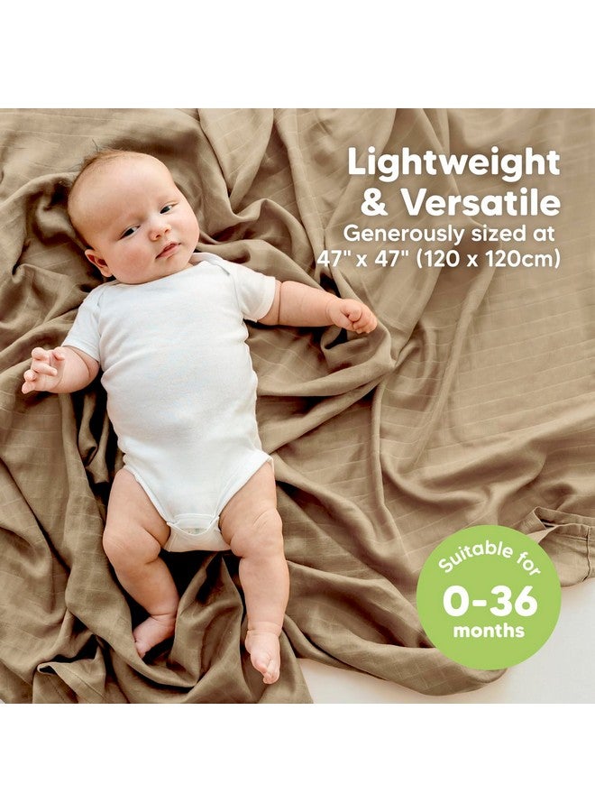 KeaBabies 4-Pack Muslin Swaddle Blankets for Baby Boys, Girls - Organic Baby Blankets for Girl, Boy, Baby Swaddle Blanket Unisex, Receiving Blankets, Swaddles for Newborns, Newborn Baby Essentials (Spice) - Image 3