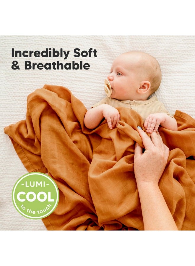 KeaBabies 4-Pack Muslin Swaddle Blankets for Baby Boys, Girls - Organic Baby Blankets for Girl, Boy, Baby Swaddle Blanket Unisex, Receiving Blankets, Swaddles for Newborns, Newborn Baby Essentials (Spice) - Image 2
